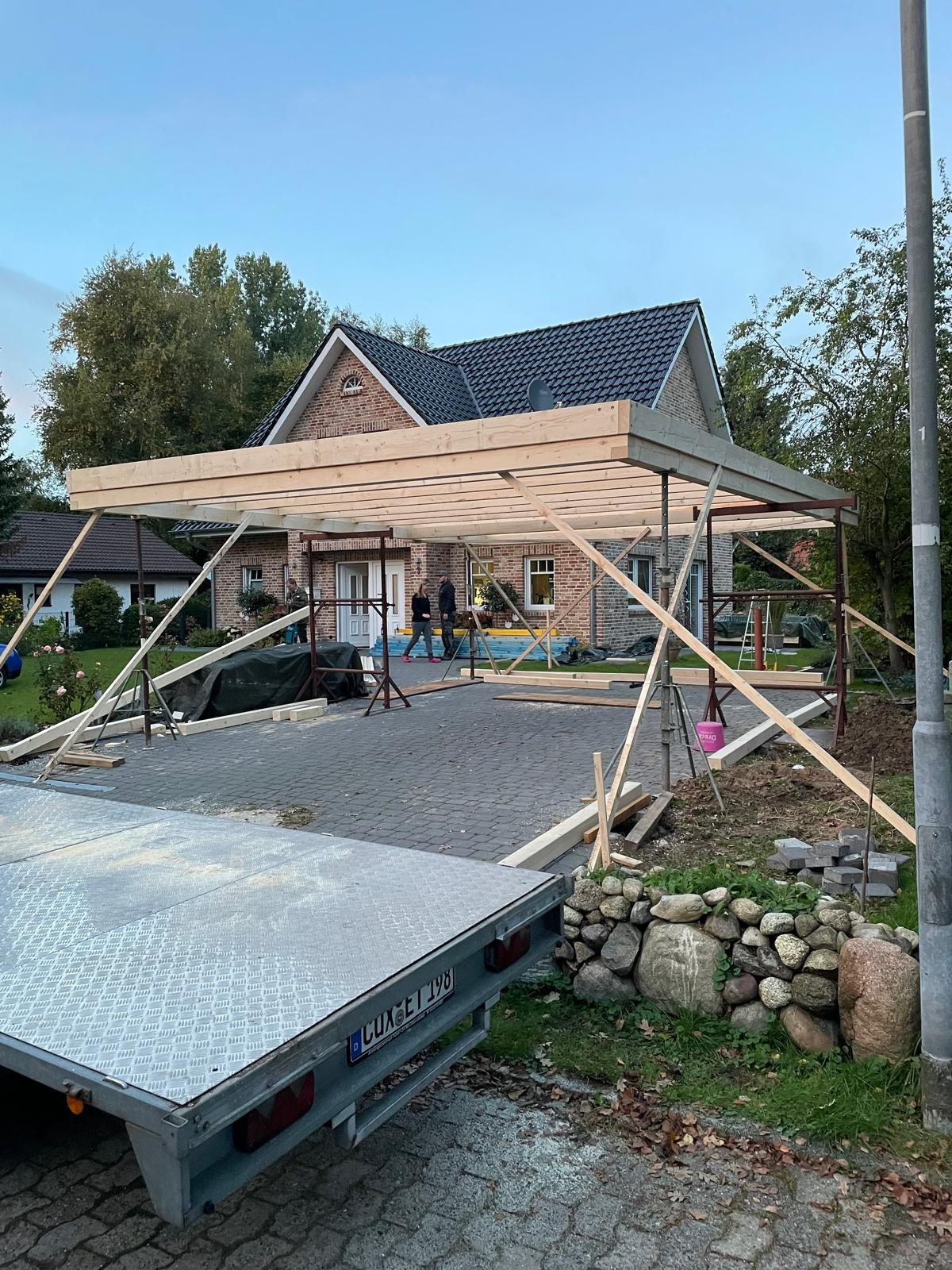 Anbau – Holzkonstruktion